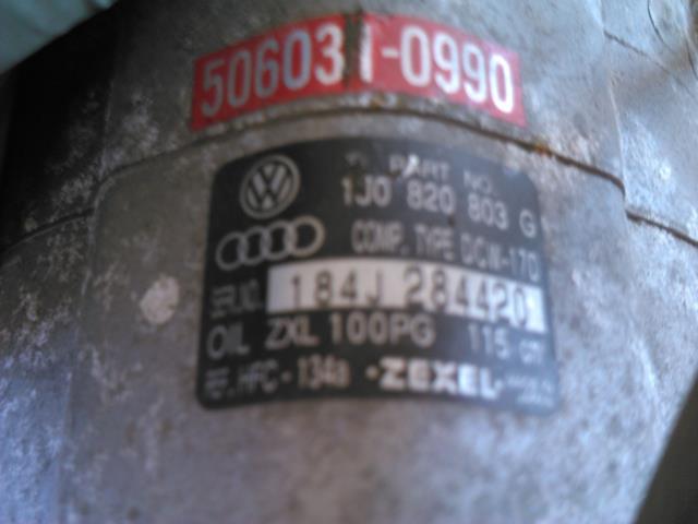 Aircondition kompressor til Audi A3 1996-2003 (Type I)  (ZEXEL|1J0820803G|)