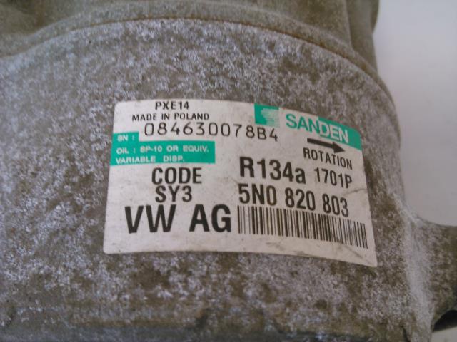 Aircondition kompressor til VW Golf V, STV 2007-2010 (JETTA) (JETTA) (SANDEN|5N0820803|08463007884|)