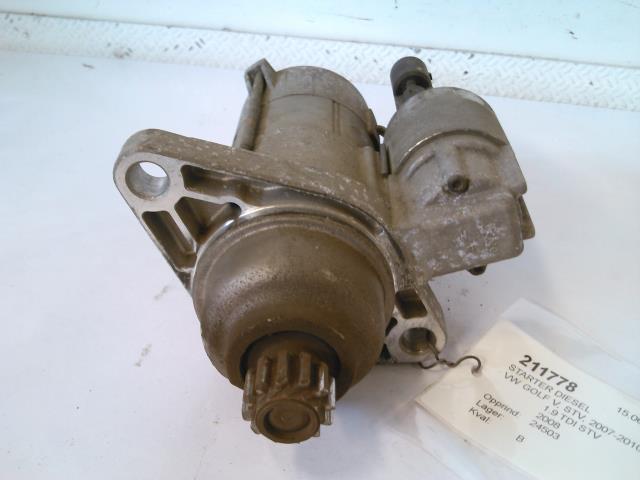 Starter diesel til VW Golf V, STV 2007-2010 (JETTA) (JETTA) (VALEO|0AM911023D|)