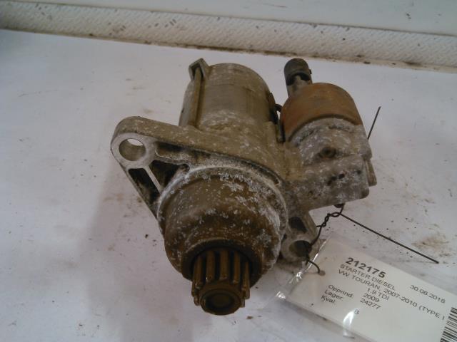 Starter diesel til VW Touran 2007-2010 (Type I, Fase 2)  (VALEO|0AM911023D|)