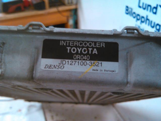 Intercooler til Toyota Verso 2009-2016 (Type III)  