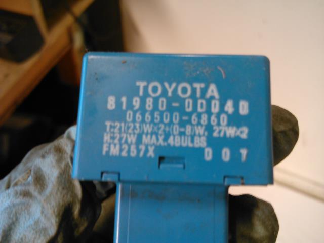 Rele diverse til Toyota Verso 2009-2016 (Type III)  