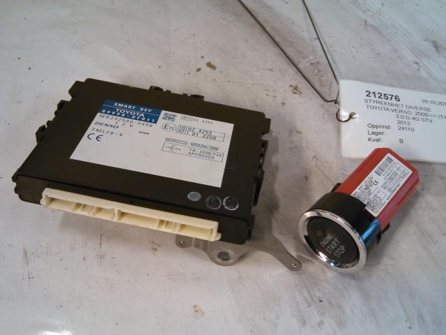 Styreenhet diverse til Toyota Verso, 2009-2016 (Type III)  (DENSO|89990-0F011)