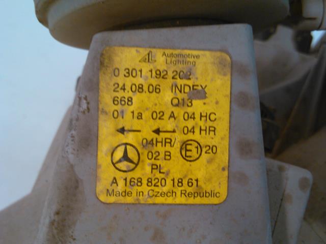 Frontlykt høyre halogen til Mercedes A-Klasse 1998-2004 (W168) (W168)