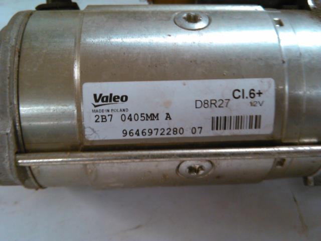 Starter diesel til Citroën Jumper 2014-->> (Type III, Fase 2)  (VALEO|9646972280 07|2B70405MM A|D8R27)
