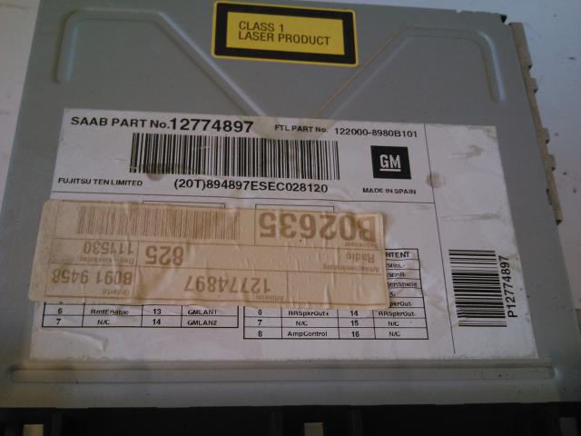 Bilstereo til Saab 9-3 2003-2007 (Type II, Fase 1)