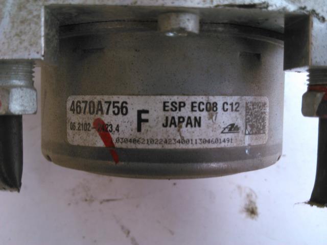 ABS sentral til Mitsubishi Outlander 2012-2015 (Type III, Fase 1)  (ATE|4670A756|06.2109-66063|06.2613-39931)