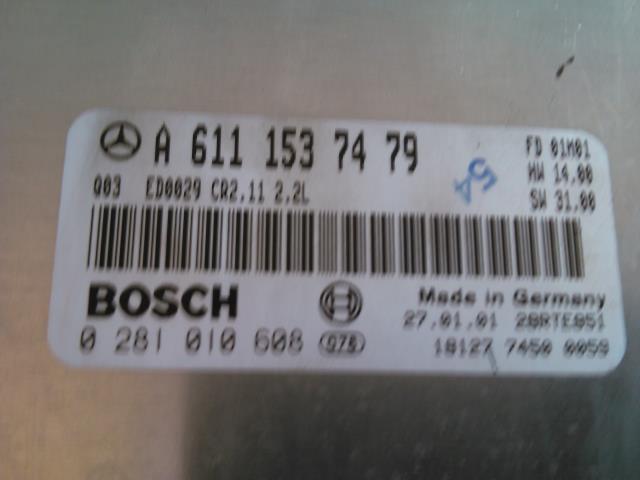 Styreenhet motor til Mercedes C-Klasse 2000-2004 (Fase 1) (W203) (W203) (BOSCH|A6111537479|0381010608|)