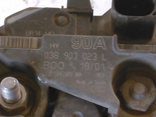Dynamo diesel til VW Sharan 2000-2010 (Type I, Fase 2)  (BOSCH|038903023L|0124325001|)
