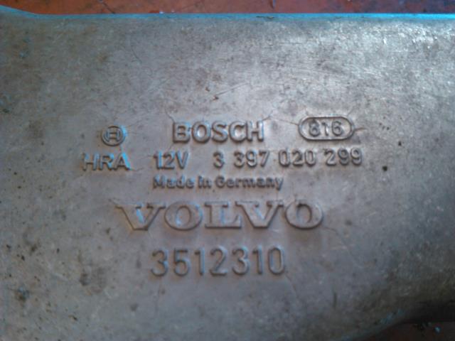 Viskermotor bakrute til Volvo V70 (S70/XC70) 1997-2000 (Type I)  