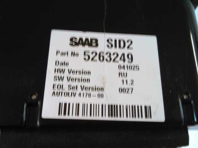 Instrument diverse til Saab 9-5 1997-2001 (Type I, Fase 1)  (5263249|)