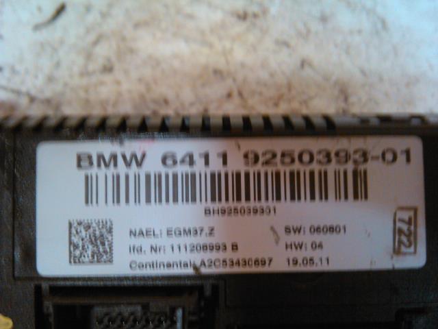 Varmeapparat betjening til BMW 1-Serie 2004-2011 (E81/E82/E87/E88) (E81/E82/E87/E88) (6411 9250393-01|)