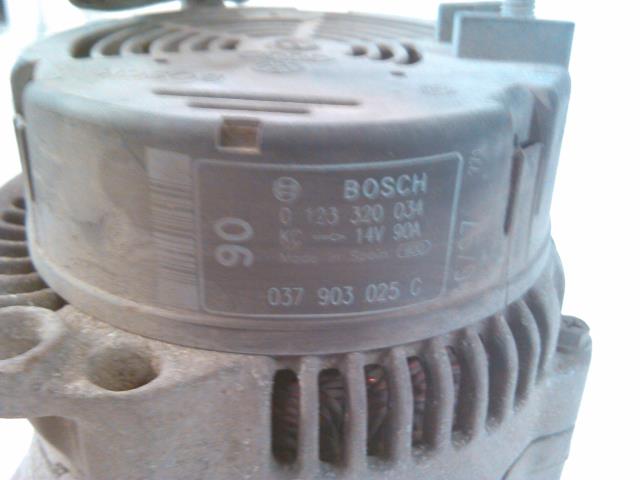 Dynamo til Škoda Octavia 1997-2000 (Type I, Fase 1)  (BOSCH|0123320034|037903025C|)