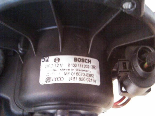 Varmeapparat motor til Audi A6 2001-2004 (Type II, Fase 2) (C5) (C5) (BOSCH|0130111202|MF016070-0362|(4B1820021B))