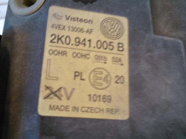 Frontlykt venstre halogen til VW Touran 2003-2006 (Type I, Fase 1)  