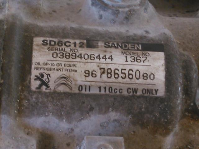 Aircondition kompressor til Citroën Berlingo 2015-2019 (Type II, Fase 2)  (SANDEN|9678656080|)