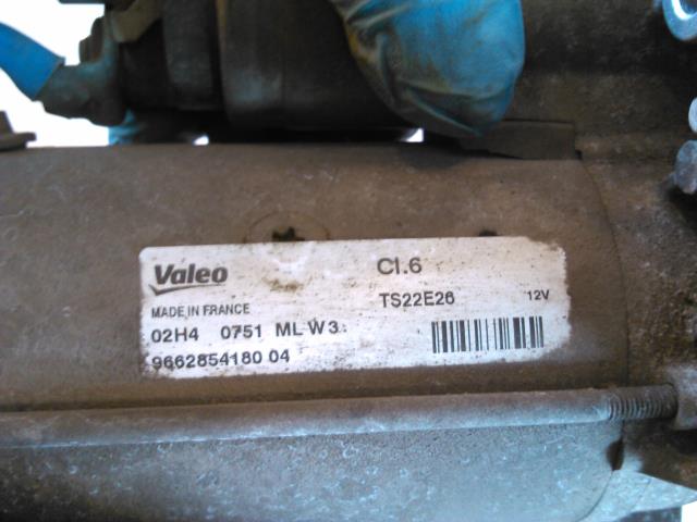 Starter diesel til Citroën Berlingo 2015-2019 (Type II, Fase 2)  (VALEO|9662854180|)