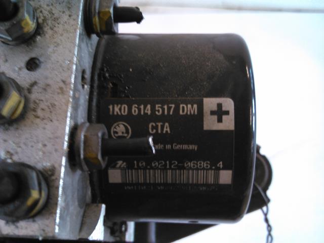 ABS sentral til Škoda Yeti 2009-2013 (Fase 1)  (ATE|1K0907379BJ|1K0614517DM|)
