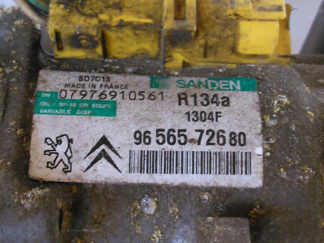Aircondition kompressor til Citroën C5 2005-2008 (Type I, Fase 2)  (SANDEN|9656572680|)