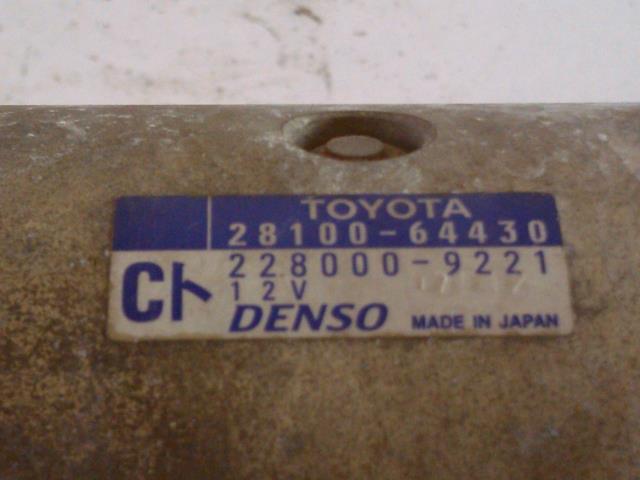 Starter diesel til Toyota Previa 2000-2007  (DENSO|28100-64430|228000-9221|)