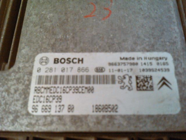Styreenhet motor til Mitsubishi Outlander 2010-2012 (Type II, Fase 2)  (BOSCH|0281017866|9666913780|)