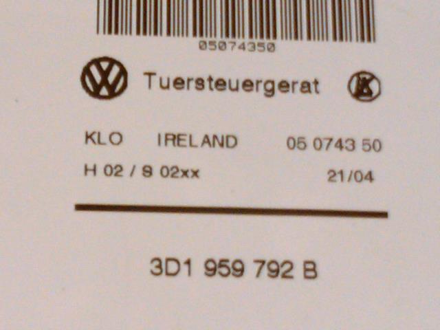 Ruteheis, kun motor, høyre foran til VW Touareg 2003-2007 (Type I, Fase 1) (3D1959792B|0130821765|)