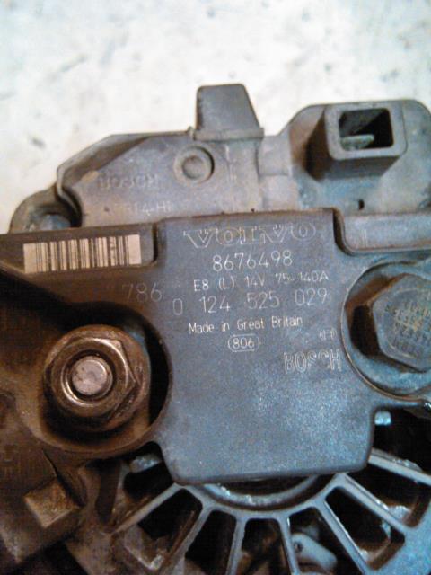 Dynamo til Volvo S80 1998-2006 (Type I)  (BOSCH|0 124 525 029|8676498|)