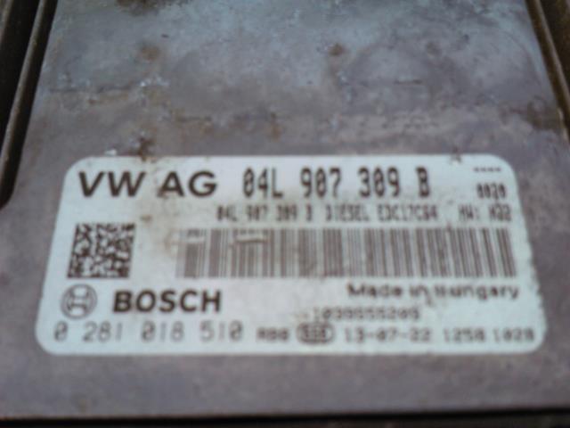 Styreenhet motor til Škoda Octavia 2013-2016 (Type III, Fase 1)  (BOSCH|04L907309B|0281018510|)