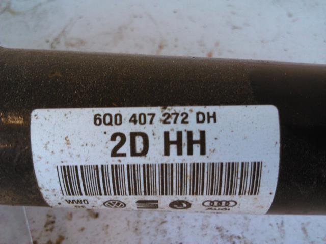 Drivaksel høyre foran, diesel/manuell til VW Polo 2005-2009 (Type IV, Fase 2)  (6Q0407272DH|)