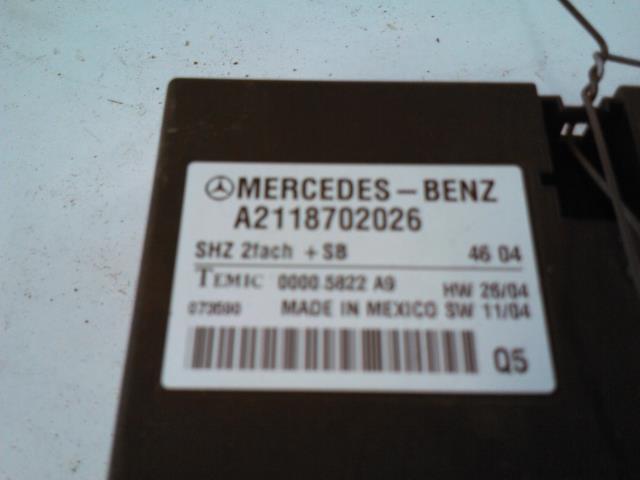 Styreenhet diverse til Mercedes E-Klasse 2002-2006 (Fase 1) (W211) (W211) (TEMIC|A2118702026|)