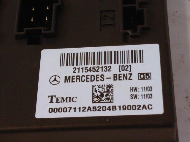 Styreenhet diverse til Mercedes E-Klasse 2002-2006 (Fase 1) (W211) (W211) (TEMIC|2115452132|)