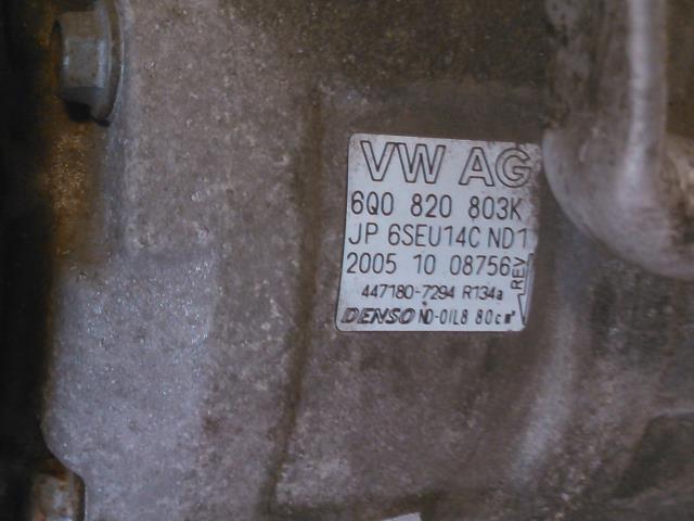 Aircondition kompressor til VW Polo 2005-2009 (Type IV, Fase 2)  (DENSO|6Q0820803K|447180-7294|)
