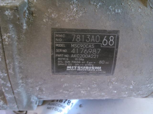 Aircondition kompressor til Mitsubishi Outlander 2007-2010 (Type II, Fase 1) (AKC200A221|7813A068|)