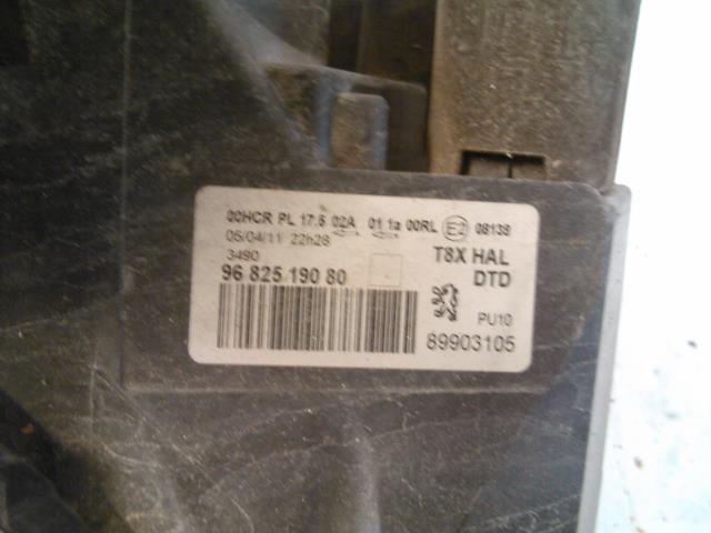 Frontlykt høyre halogen til Peugeot 3008 2009-2016 (Type I)  