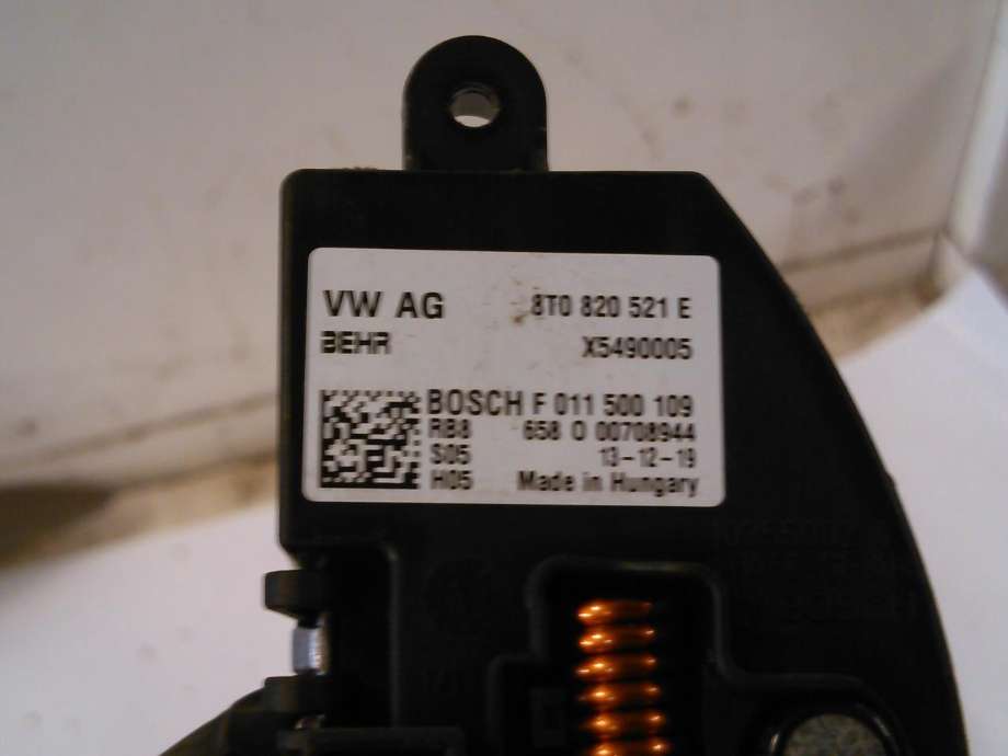 Varmeapparat motstand til Audi A4 2007-2014 (Type IV) (B8) (B8) (8T0820521E|)