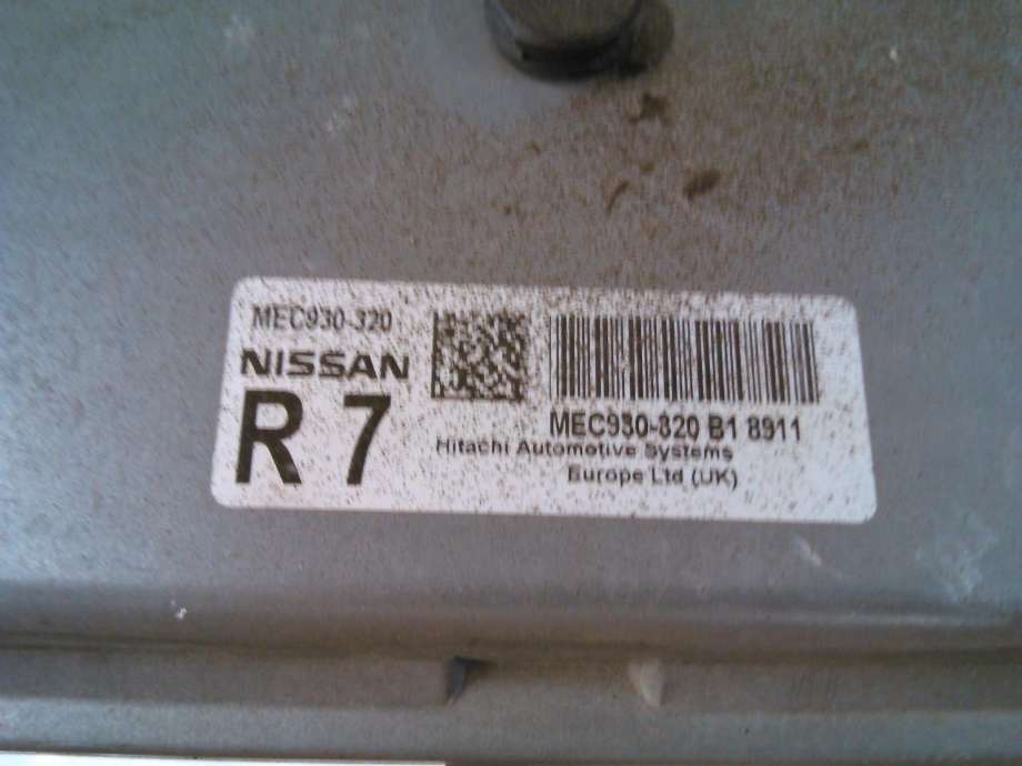 Styreenhet motor til Nissan Qashqai 2007-2010 (Type I, Fase 1)  (MEC930-320B18911|)