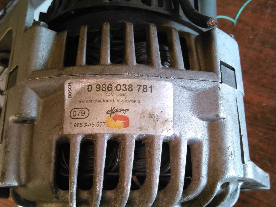 Dynamo diesel til Citroën Jumper 1995-2002 (Type I) (BOSCH|0986038781|80A|)