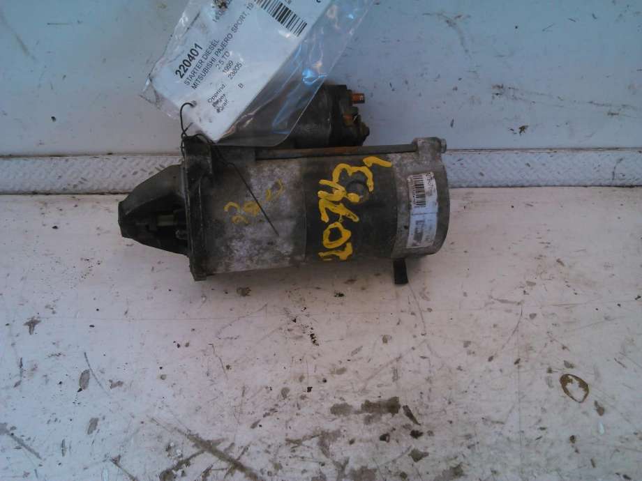 Starter diesel til Mitsubishi Pajero Sport, 1999-2001  