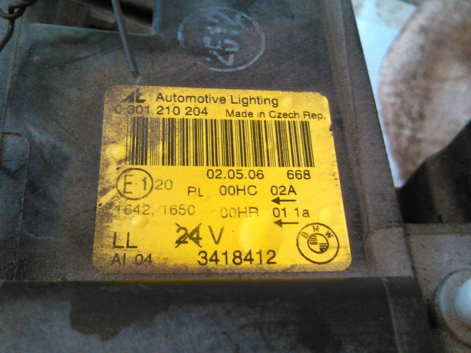 Frontlykt høyre halogen til BMW X3 2003-2006 (Fase 1) (E83) (E83) 