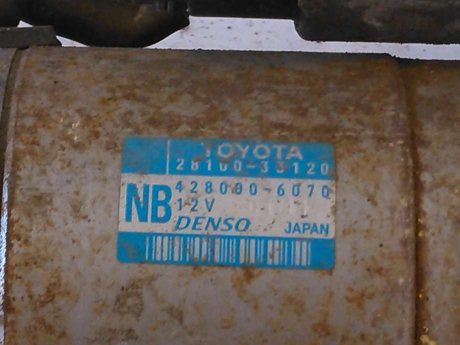 Starter diesel til Toyota Urban Cruiser 2009-2014  (28100-33120|428000-6070|)