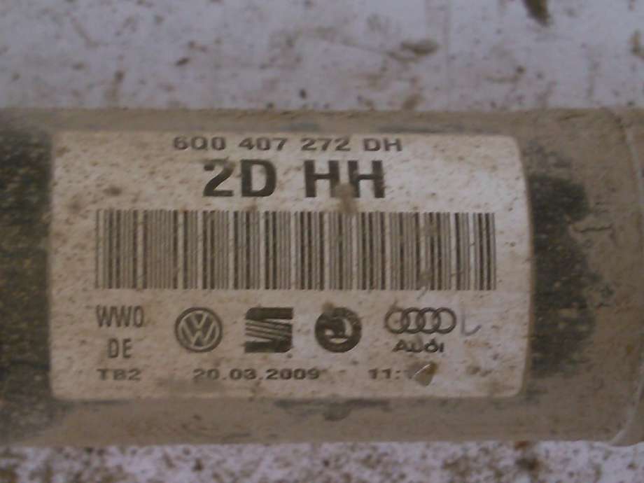 Drivaksel høyre foran, diesel/manuell til Škoda Fabia 2007-2010 (Type II, Fase 1)  