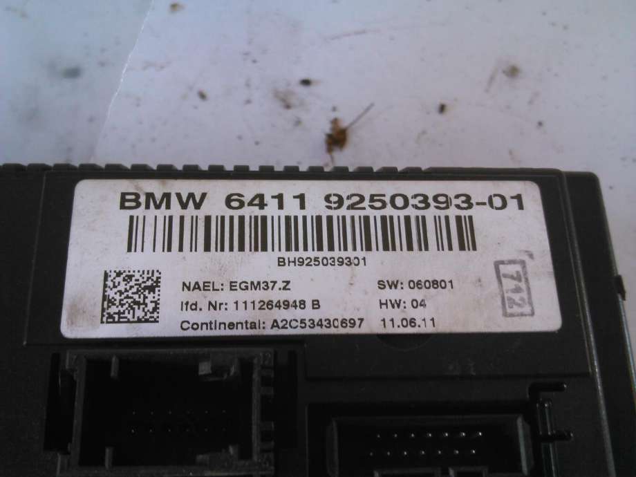 Varmeapparat betjening til BMW 3-Serie 2005-2011 (E90/E91/E92/E93) (E90/E91/E92/E93) (64119250393-01|)
