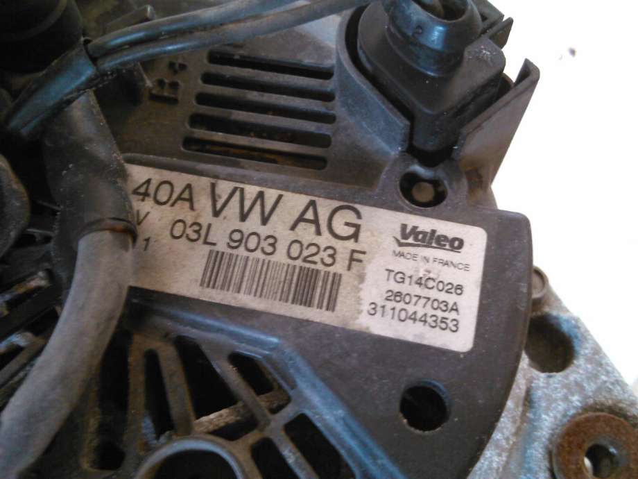 Dynamo diesel til VW Golf VI 2008-2012  (VALEO|03L903023F|)