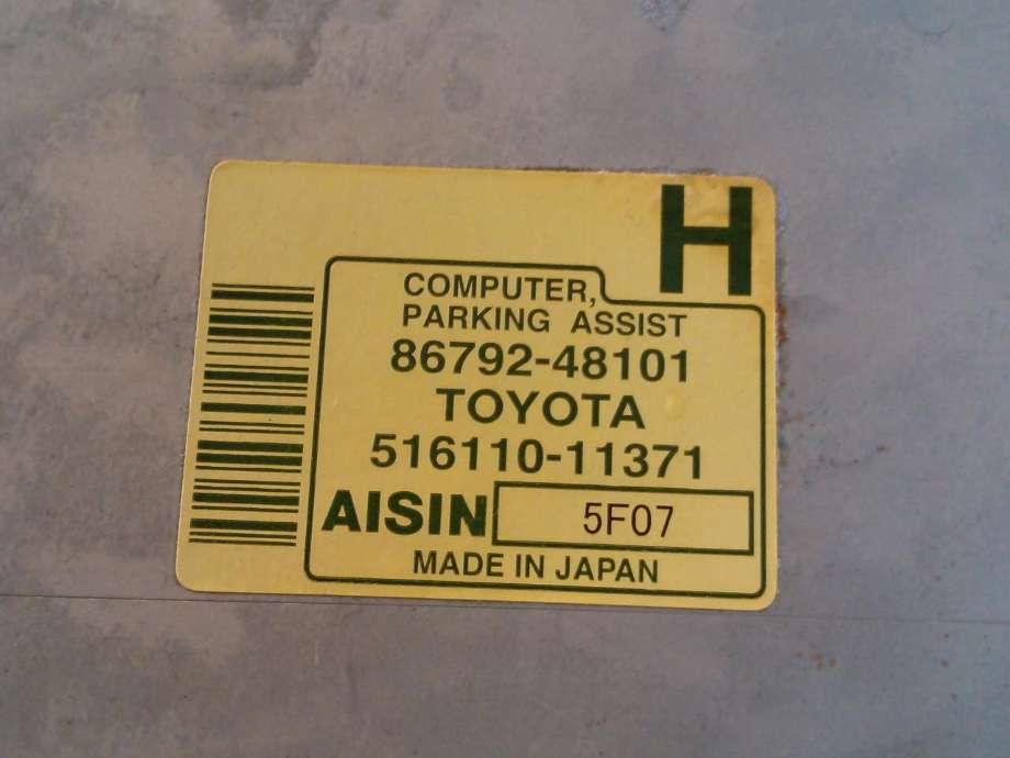 Styreenhet parkering til Lexus RX 2003-2009 (Type II) (XU30) (XU30) (86792-48101|516110-11371|)