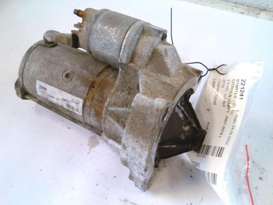 Starter diesel til Citroën Jumpy, 2007-2016 (Type II)  (VALEO|9646972280)