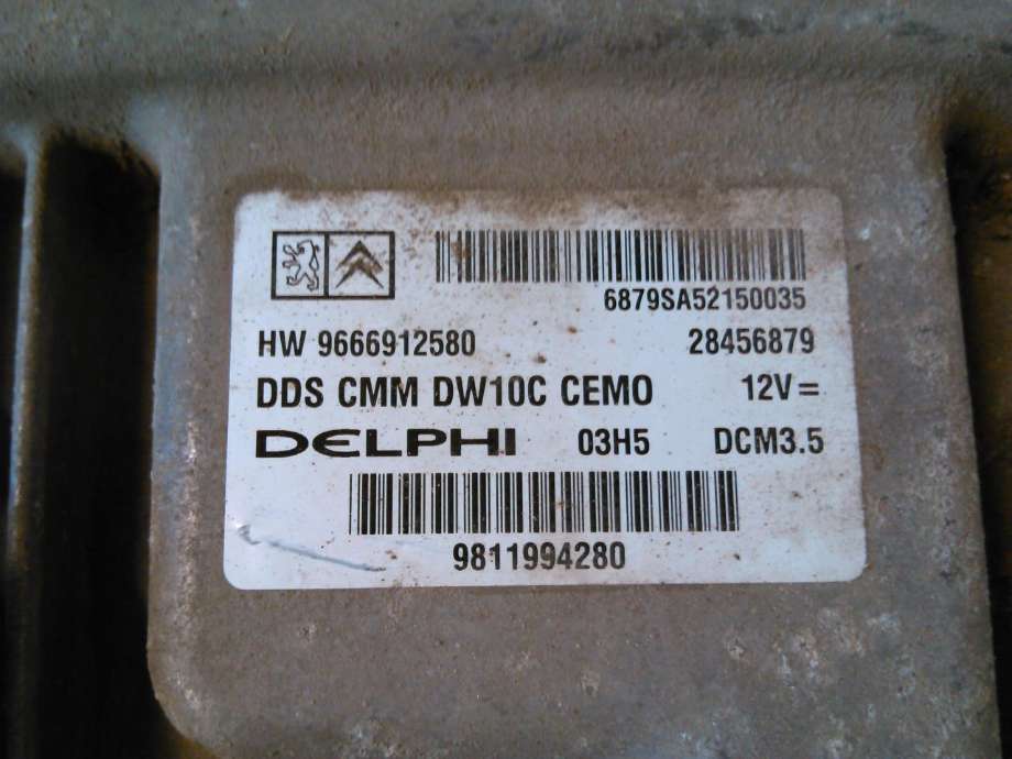Styreenhet motor til Citroën Jumpy 2007-2016 (Type II)  (DELPHI|9666912580|9811994280|)