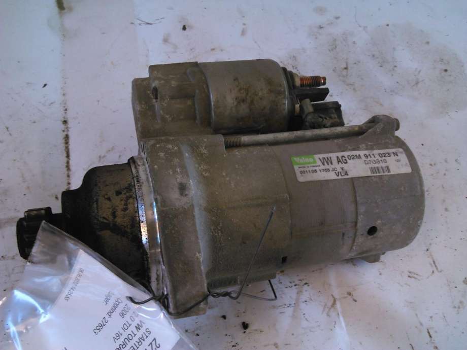 Starter diesel til VW Touran, 2003-2006 (Type I, Fase 1)  (VALEO|02M911023N)
