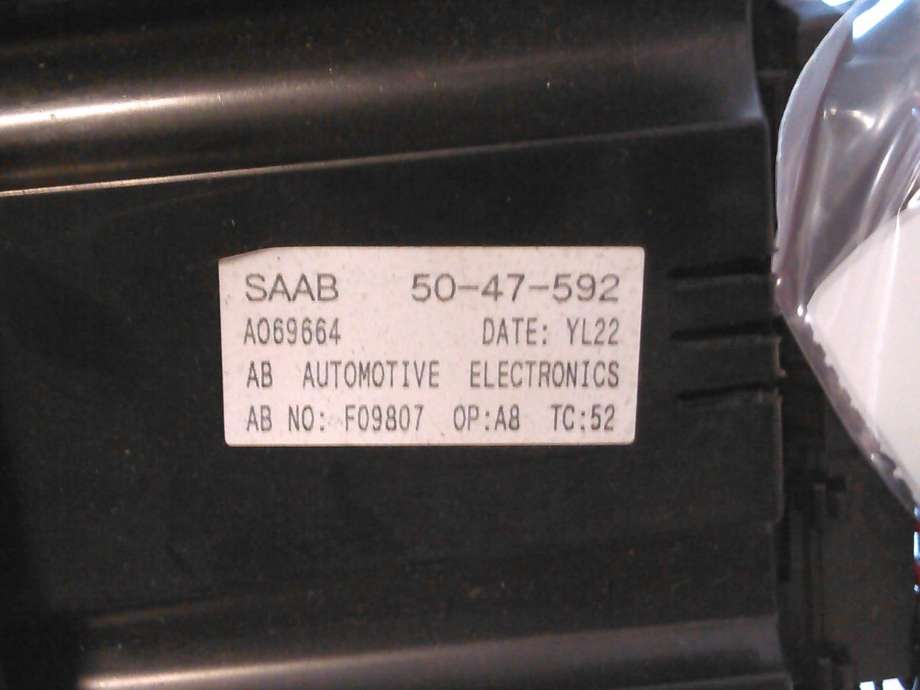 Varmeapparat betjening til Saab 9-5 1997-2001 (Type I, Fase 1)