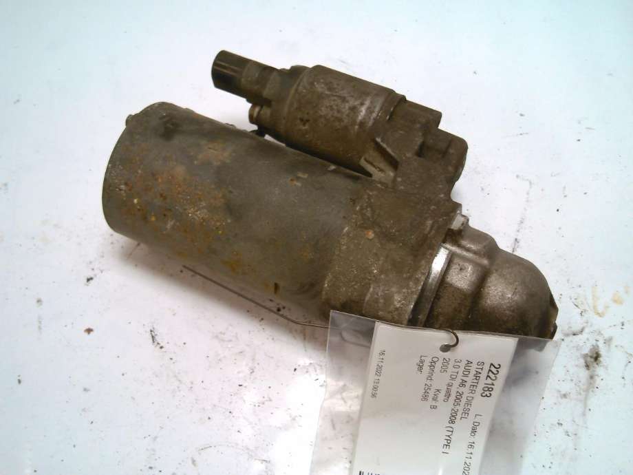 Starter diesel til Audi A6, 2005-2008 (Type III, Fase 1) (C6) (C6) 