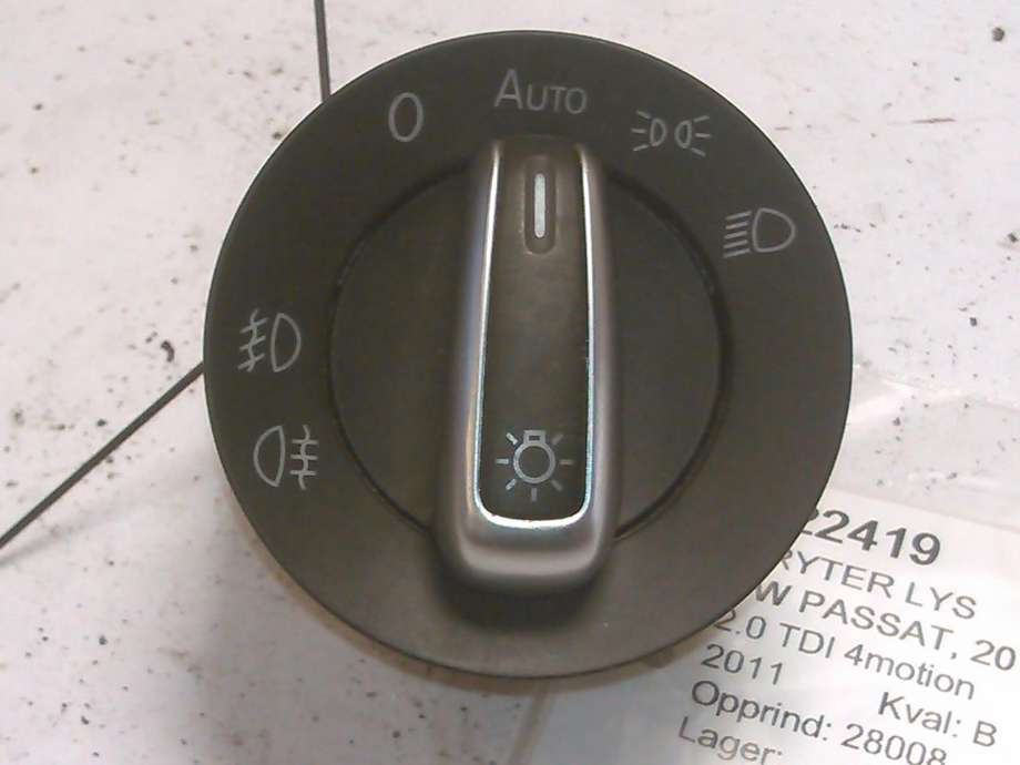 Bryter lys til VW Passat, 2011-2015 (B7) (B7) 
